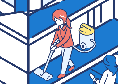 清掃部門のイラスト