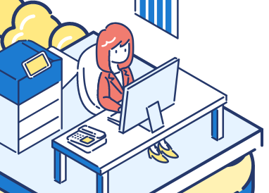 事務部門のイラスト