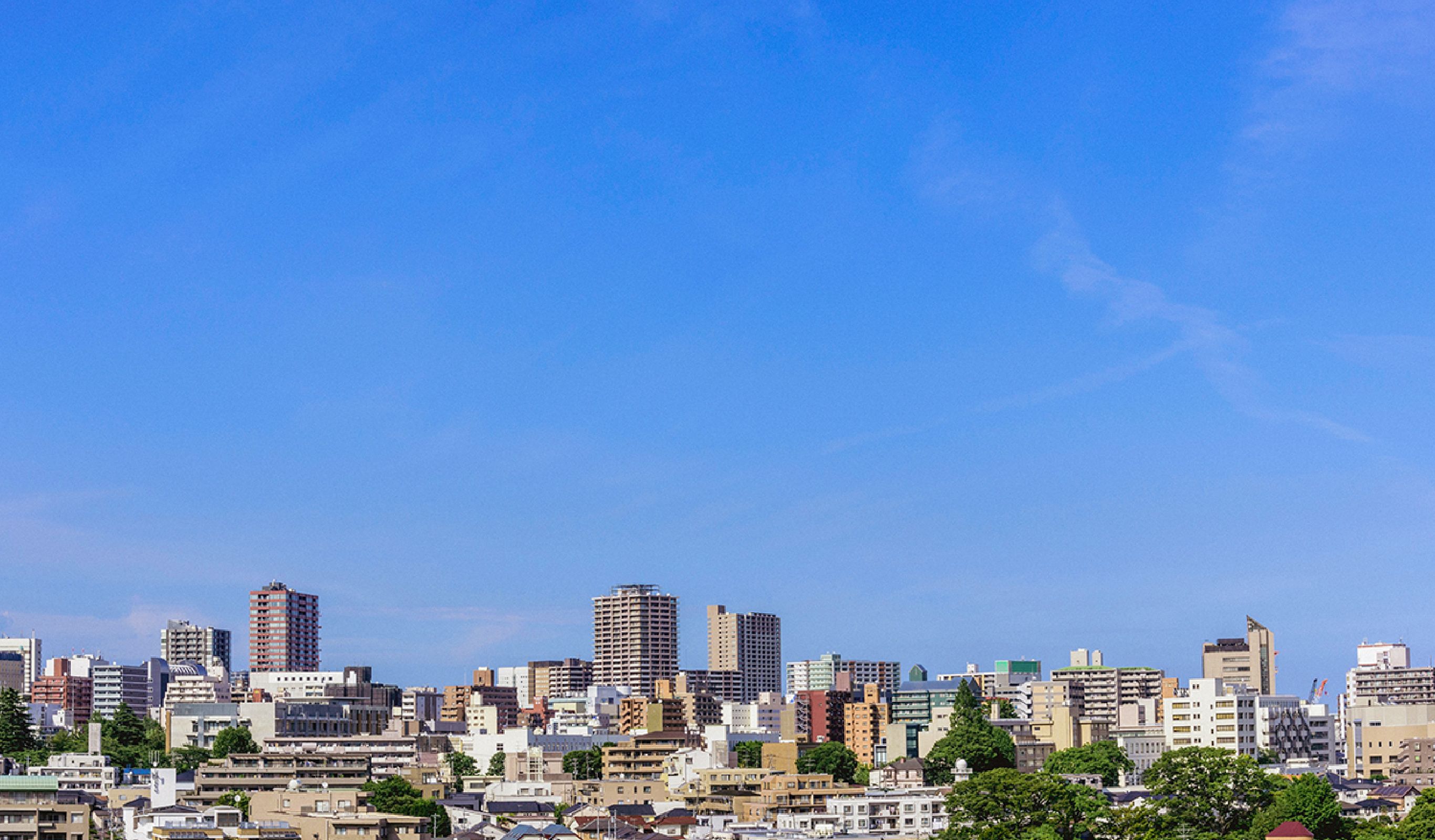 メインビジュアル：仙台市の遠景
